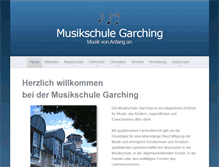 Tablet Screenshot of musikschule-garching.de